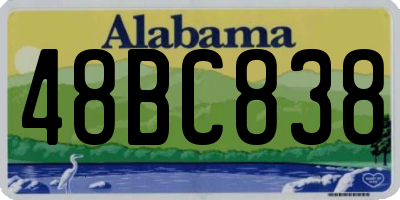 AL license plate 48BC838