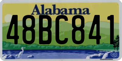 AL license plate 48BC841