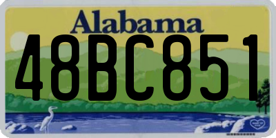 AL license plate 48BC851