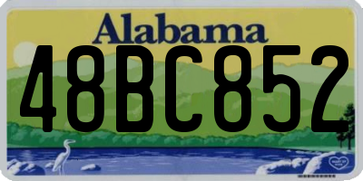 AL license plate 48BC852