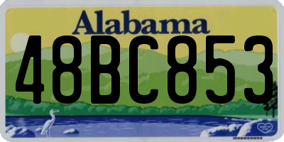 AL license plate 48BC853