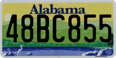 AL license plate 48BC855