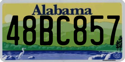 AL license plate 48BC857