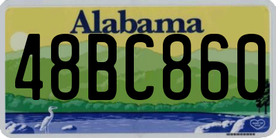 AL license plate 48BC860