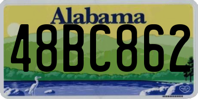 AL license plate 48BC862