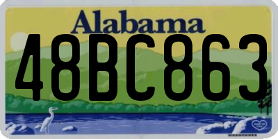 AL license plate 48BC863