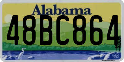 AL license plate 48BC864