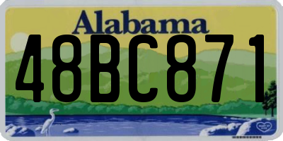 AL license plate 48BC871