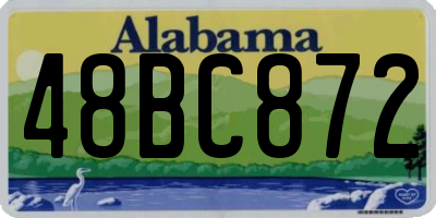 AL license plate 48BC872