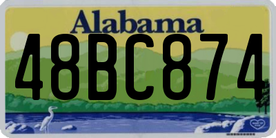 AL license plate 48BC874