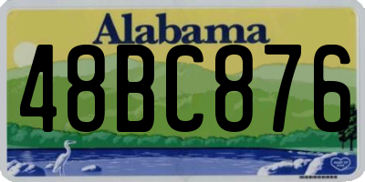 AL license plate 48BC876