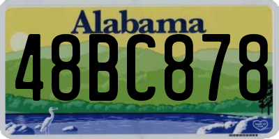 AL license plate 48BC878