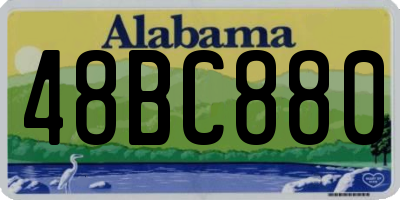 AL license plate 48BC880