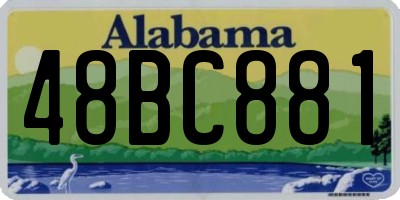 AL license plate 48BC881
