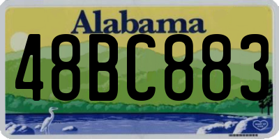 AL license plate 48BC883