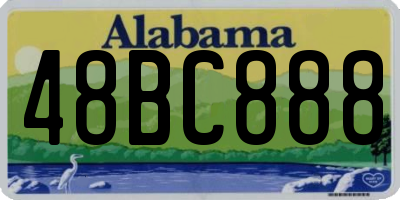 AL license plate 48BC888