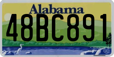 AL license plate 48BC891