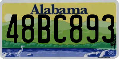 AL license plate 48BC893