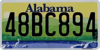 AL license plate 48BC894