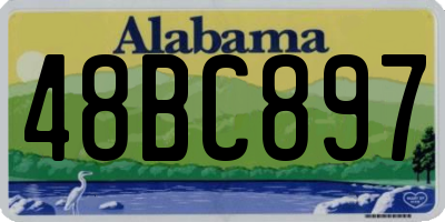 AL license plate 48BC897
