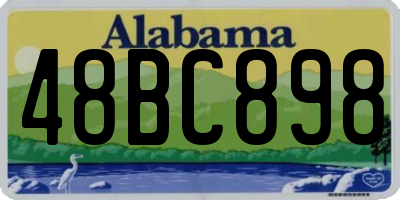 AL license plate 48BC898