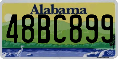 AL license plate 48BC899