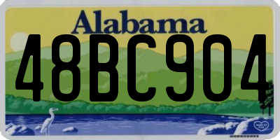 AL license plate 48BC904