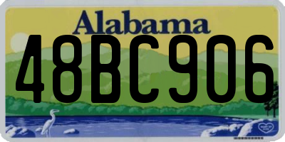 AL license plate 48BC906