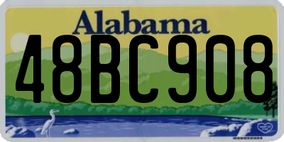 AL license plate 48BC908