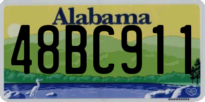 AL license plate 48BC911