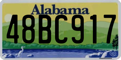 AL license plate 48BC917