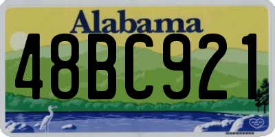 AL license plate 48BC921