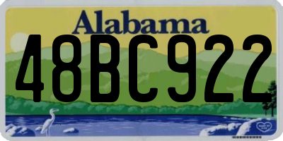 AL license plate 48BC922