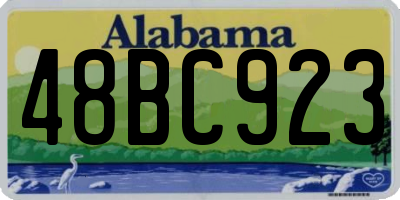 AL license plate 48BC923