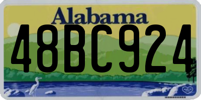 AL license plate 48BC924