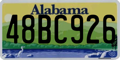AL license plate 48BC926