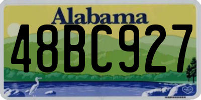 AL license plate 48BC927