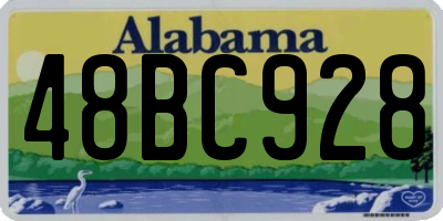 AL license plate 48BC928