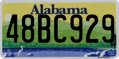 AL license plate 48BC929