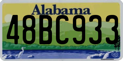 AL license plate 48BC933