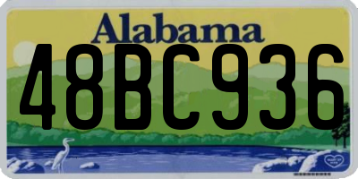 AL license plate 48BC936