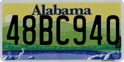 AL license plate 48BC940