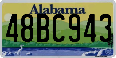 AL license plate 48BC943