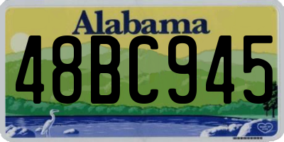 AL license plate 48BC945