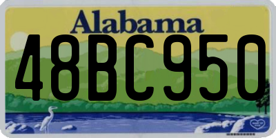 AL license plate 48BC950