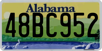 AL license plate 48BC952