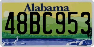 AL license plate 48BC953