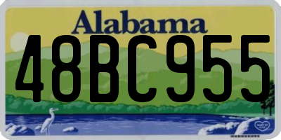 AL license plate 48BC955
