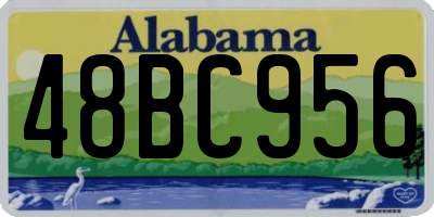 AL license plate 48BC956