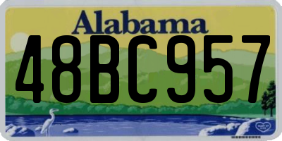 AL license plate 48BC957